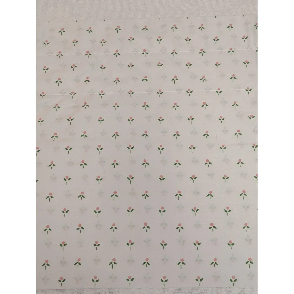 Vintage Laura Ashley Floral Window Valance Cottagecore Pink Buds 84x18